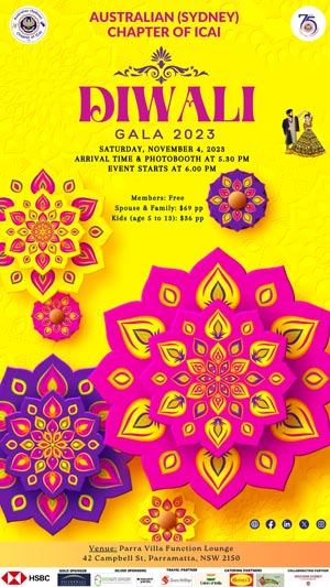 Diwali Celebration Gala 2023 - Saturday, 4th November 2023